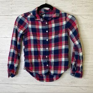 🌈 gap kids girls flannel shirt